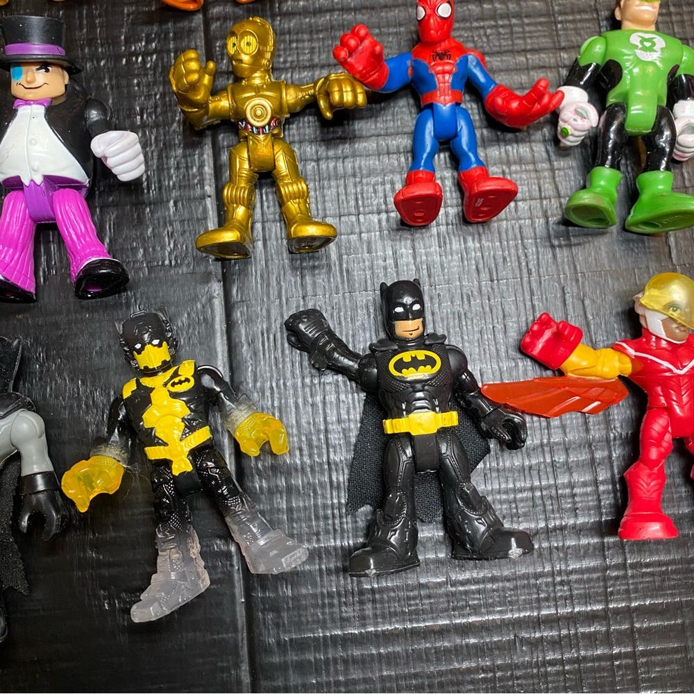 Imaginext Fisher Price DC Comic Marvel Mixed Lot Figures 38 Piece - Picture 4 of 12